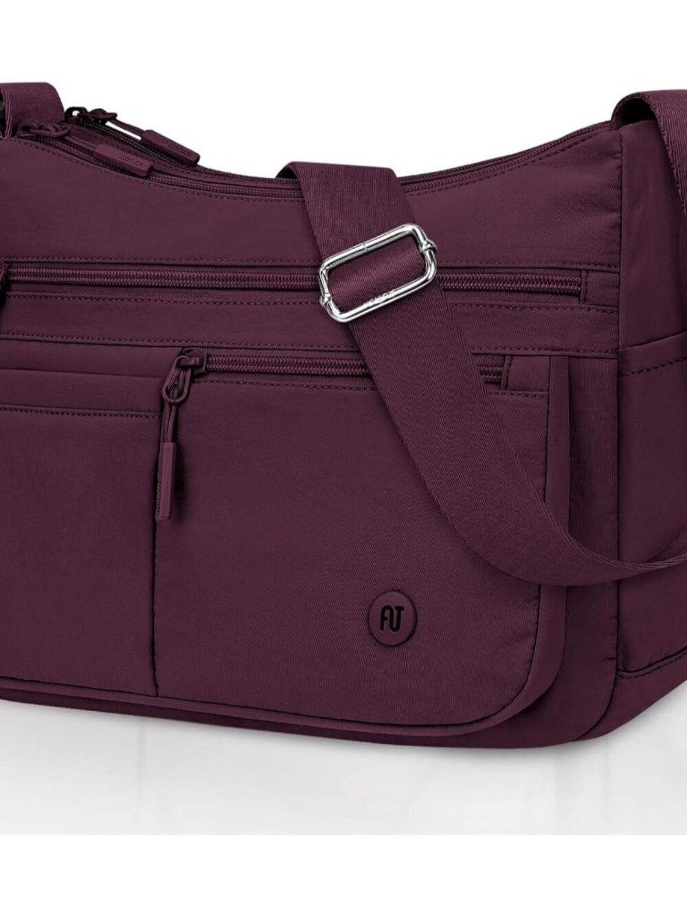 Nylon Crossbody Bags for Women Medium Lightweight Ladies Travel Purse Multi Pock